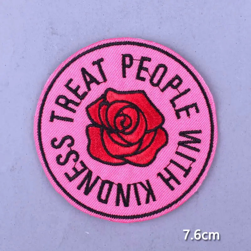 Cobra Kai Patches On Clothes Flower Patch Punk Biker Embroidered Patches For Clothing Iron On Patches For Jacket Stripes Patch