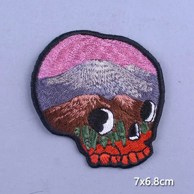 Cobra Kai Patches On Clothes Flower Patch Punk Biker Embroidered Patches For Clothing Iron On Patches For Jacket Stripes Patch
