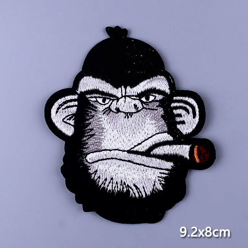 Cobra Kai Patches On Clothes Flower Patch Punk Biker Embroidered Patches For Clothing Iron On Patches For Jacket Stripes Patch