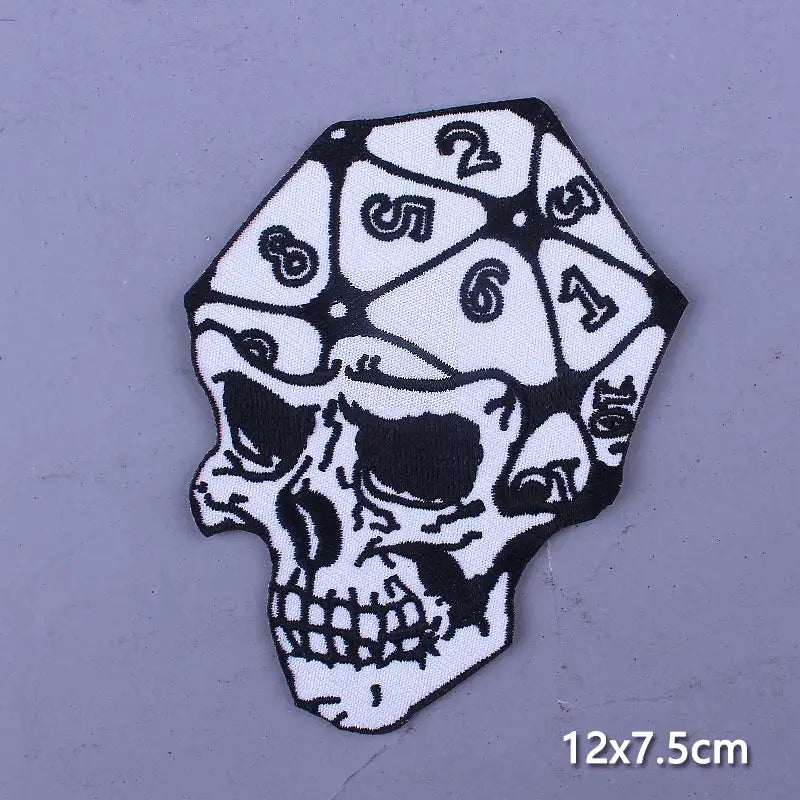 Cobra Kai Patches On Clothes Flower Patch Punk Biker Embroidered Patches For Clothing Iron On Patches For Jacket Stripes Patch