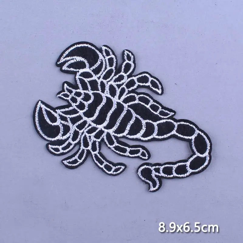 Cobra Kai Patches On Clothes Flower Patch Punk Biker Embroidered Patches For Clothing Iron On Patches For Jacket Stripes Patch