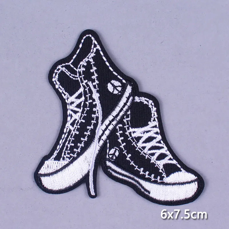 Cobra Kai Patches On Clothes Flower Patch Punk Biker Embroidered Patches For Clothing Iron On Patches For Jacket Stripes Patch