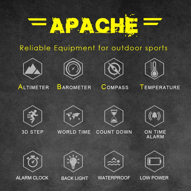 NORTH EDGE Herren Sport Digitaluhr Stunden Laufen Schwimmen Militär Armee Uhren Höhenmesser Barometer Kompass wasserdicht 50m