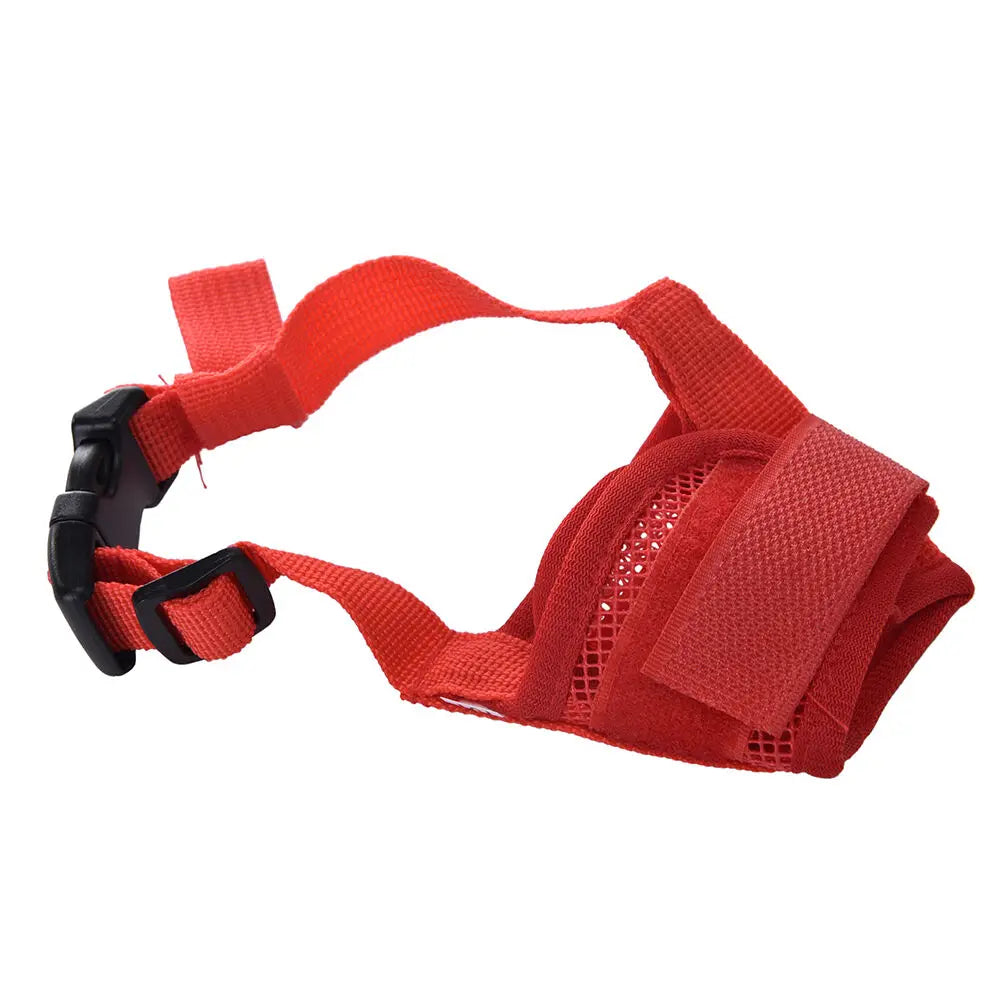 Sicherheitsmaulkorb für Hunde, verstellbar, zum Schutz vor Beißen, Bellen und Kauen, verstellbare Maske für Hunde, Bellen, Beißen, Mesh-Mund, Maulkorb gegen Kauen