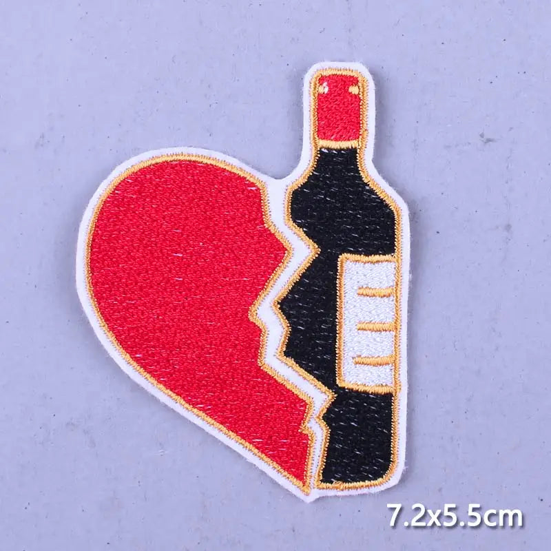 Cobra Kai Patches On Clothes Flower Patch Punk Biker Embroidered Patches For Clothing Iron On Patches For Jacket Stripes Patch