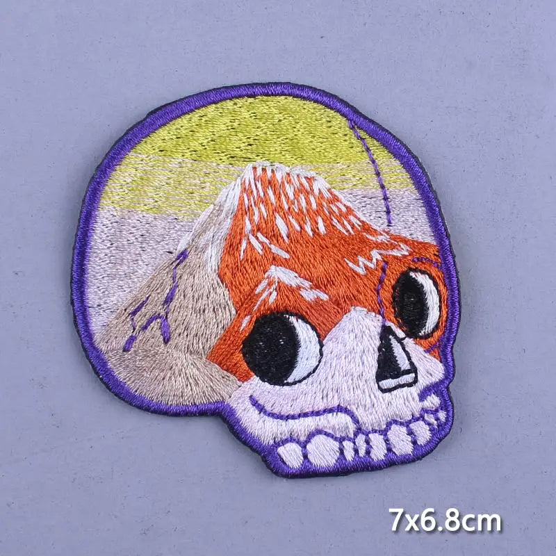 Cobra Kai Patches On Clothes Flower Patch Punk Biker Embroidered Patches For Clothing Iron On Patches For Jacket Stripes Patch