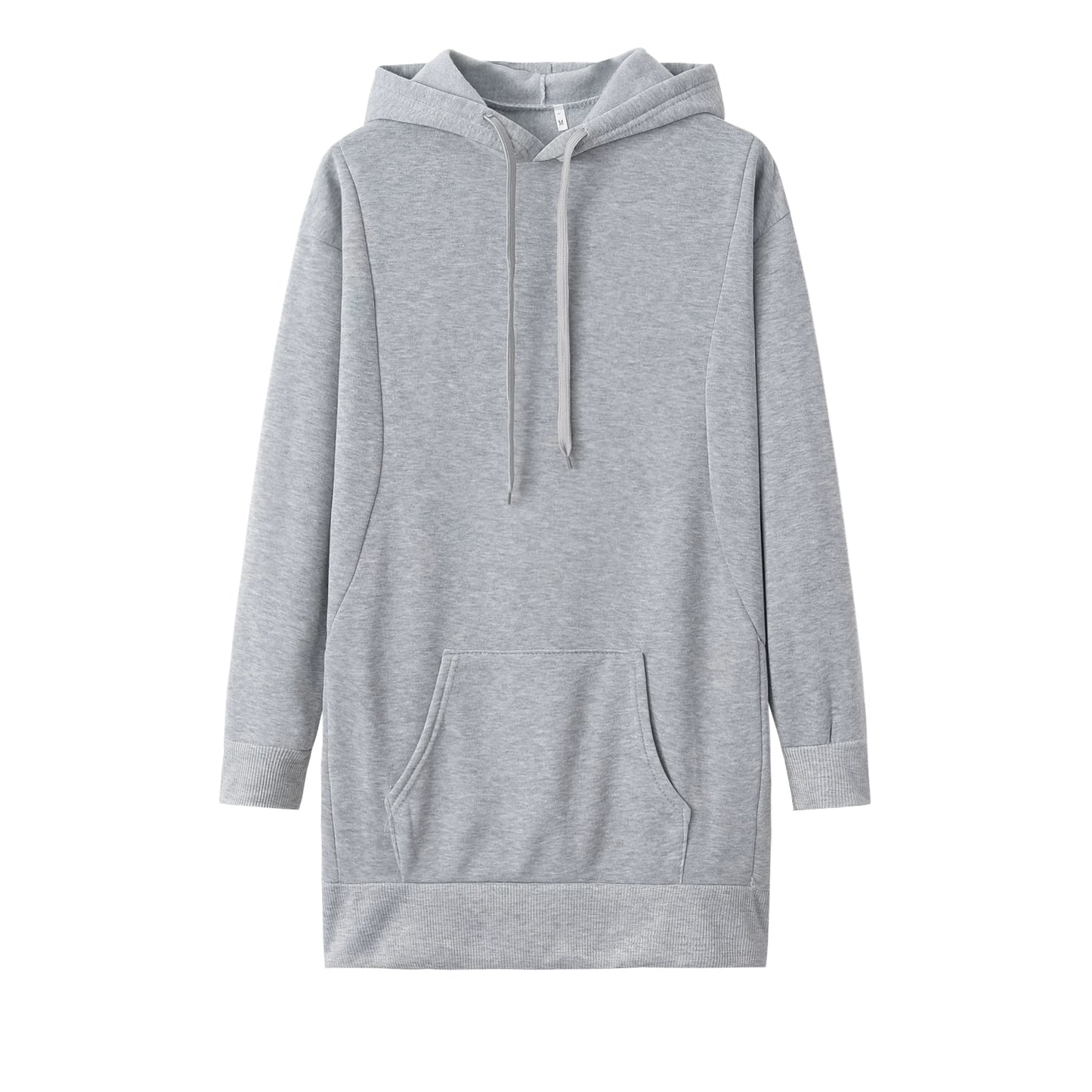 Mode-Trend Damen Einfarbig Lose Langarm Verdickt Hoodie Frau