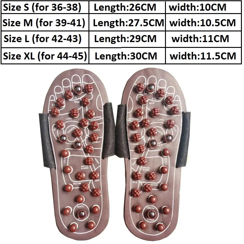 Foot Massager Acupuncture Slippers Massage Tool Acupoint Activation Reflexology Therapy Relieve Foot Pain Meridians Arthritis