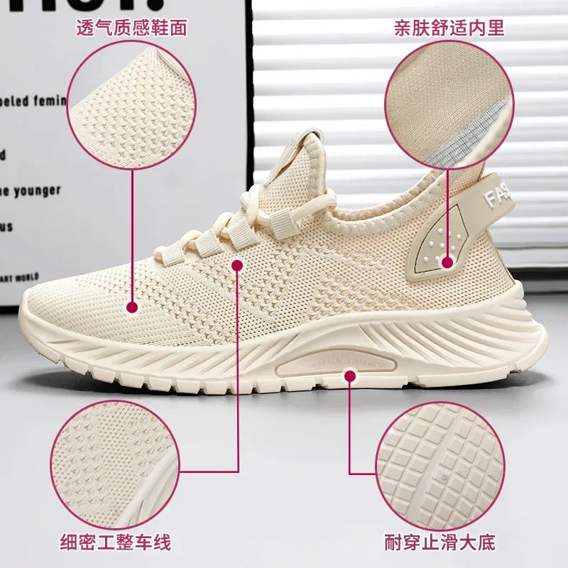 Women Extra Wide Width Sneakers Ultra Light Road Running Shoes Non-Slip Wide Tennis Sneakers Breathable Ladies Walking Shoes New