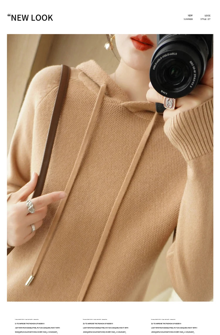 Hoodies und Sweatshirts Langarmpullover für Damen Wollkleidung Neuheiten Strickpullover Damenoberbekleidung Modeoberteile