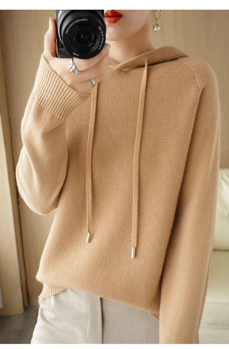 Hoodies und Sweatshirts Langarmpullover für Damen Wollkleidung Neuheiten Strickpullover Damenoberbekleidung Modeoberteile