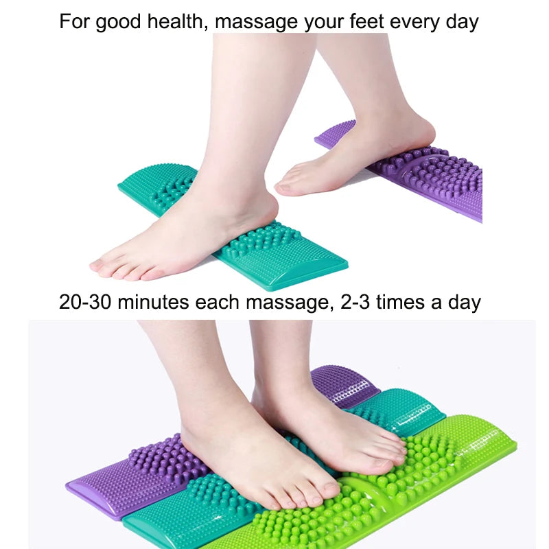Foot Massager Massage Mat Sturdy Plastic Portable Home Reflexology Toe Acupressure Relax Massage Pain Stress Relief Tool Unisex