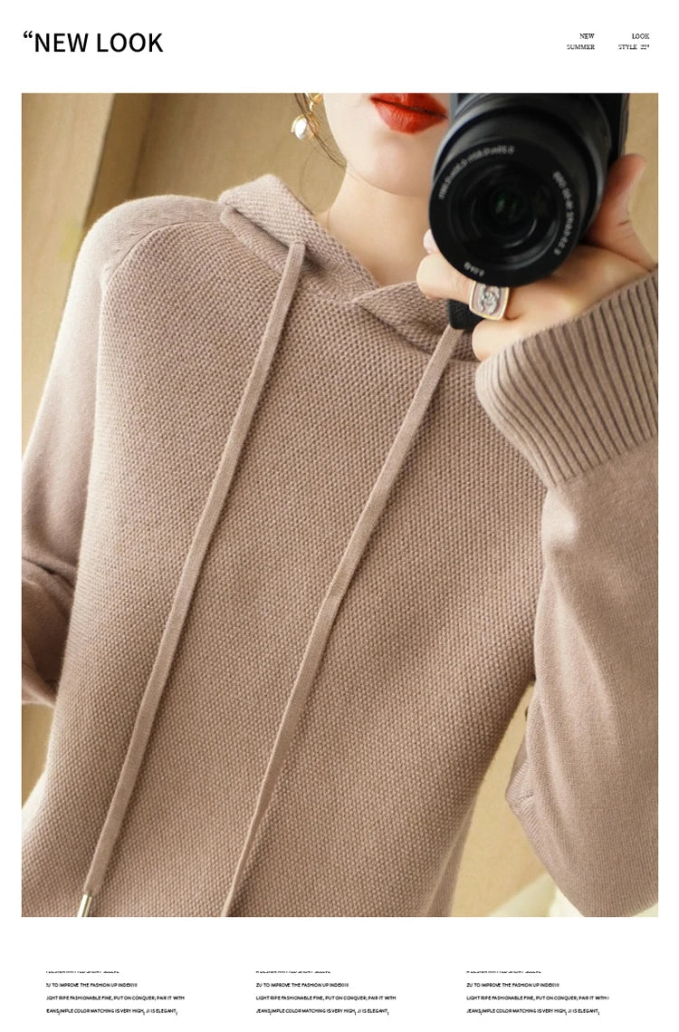 Hoodies und Sweatshirts Langarmpullover für Damen Wollkleidung Neuheiten Strickpullover Damenoberbekleidung Modeoberteile