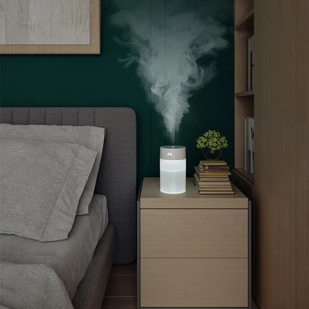 260ML Air Humidifier Ultrasonic Mini Aromatherapy Diffuser Portable Sprayer USB Essential Oil Atomizer LED Lamp for Home Car