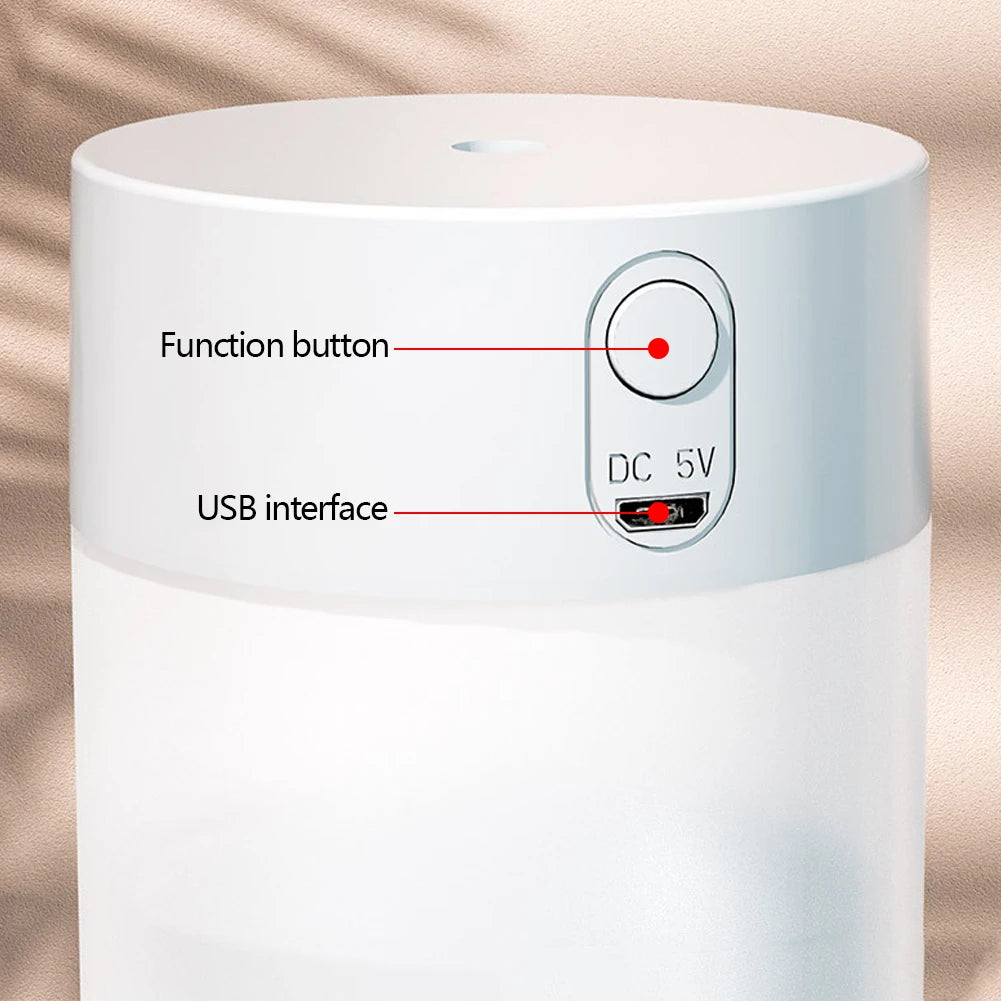 260ML Air Humidifier Ultrasonic Mini Aromatherapy Diffuser Portable Sprayer USB Essential Oil Atomizer LED Lamp for Home Car