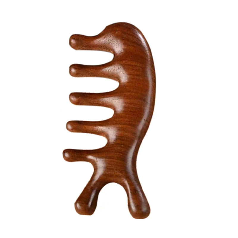 Massage Comb Head Massager Relaxing Five Tooth Comb Whale Comb Scalp Scraping Massager Body Massage Tool Plastics Metarial