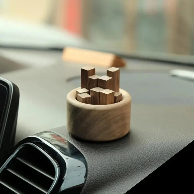 Woodpile Reed Diffuser Essential Oil Fragrant Expander Natural Beech Black Walnut Fireless Aromatherapy Air Aroma Diffuser Decor
