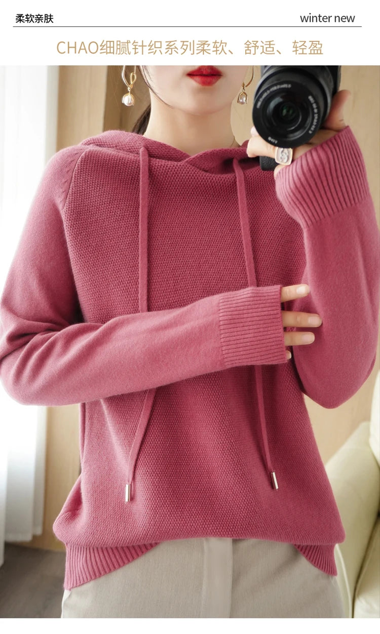 Hoodies und Sweatshirts Langarmpullover für Damen Wollkleidung Neuheiten Strickpullover Damenoberbekleidung Modeoberteile