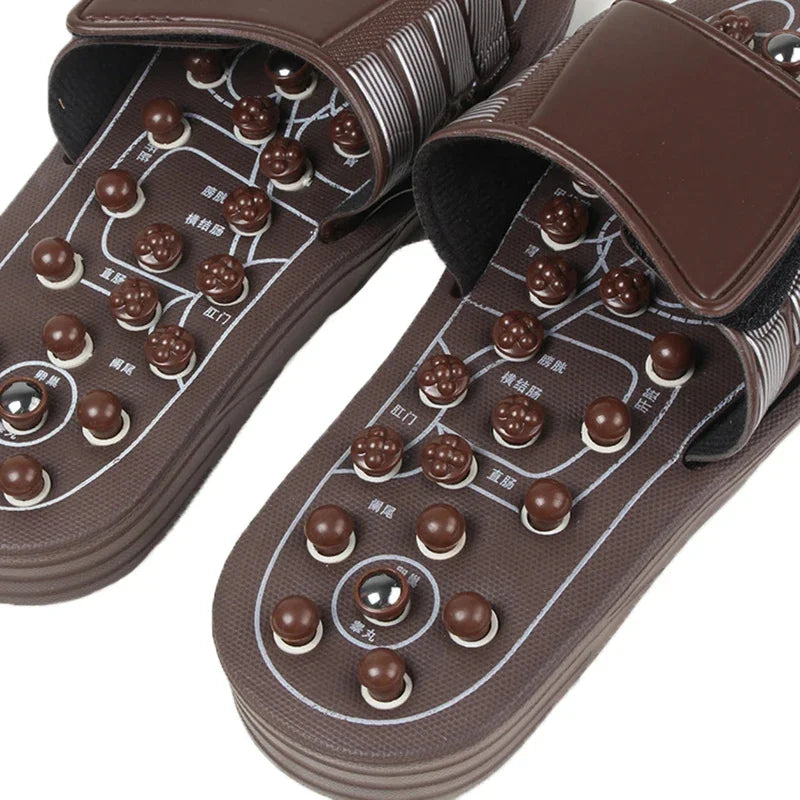 Foot Massager Acupuncture Slippers Massage Tool Acupoint Activation Reflexology Therapy Relieve Foot Pain Meridians Arthritis