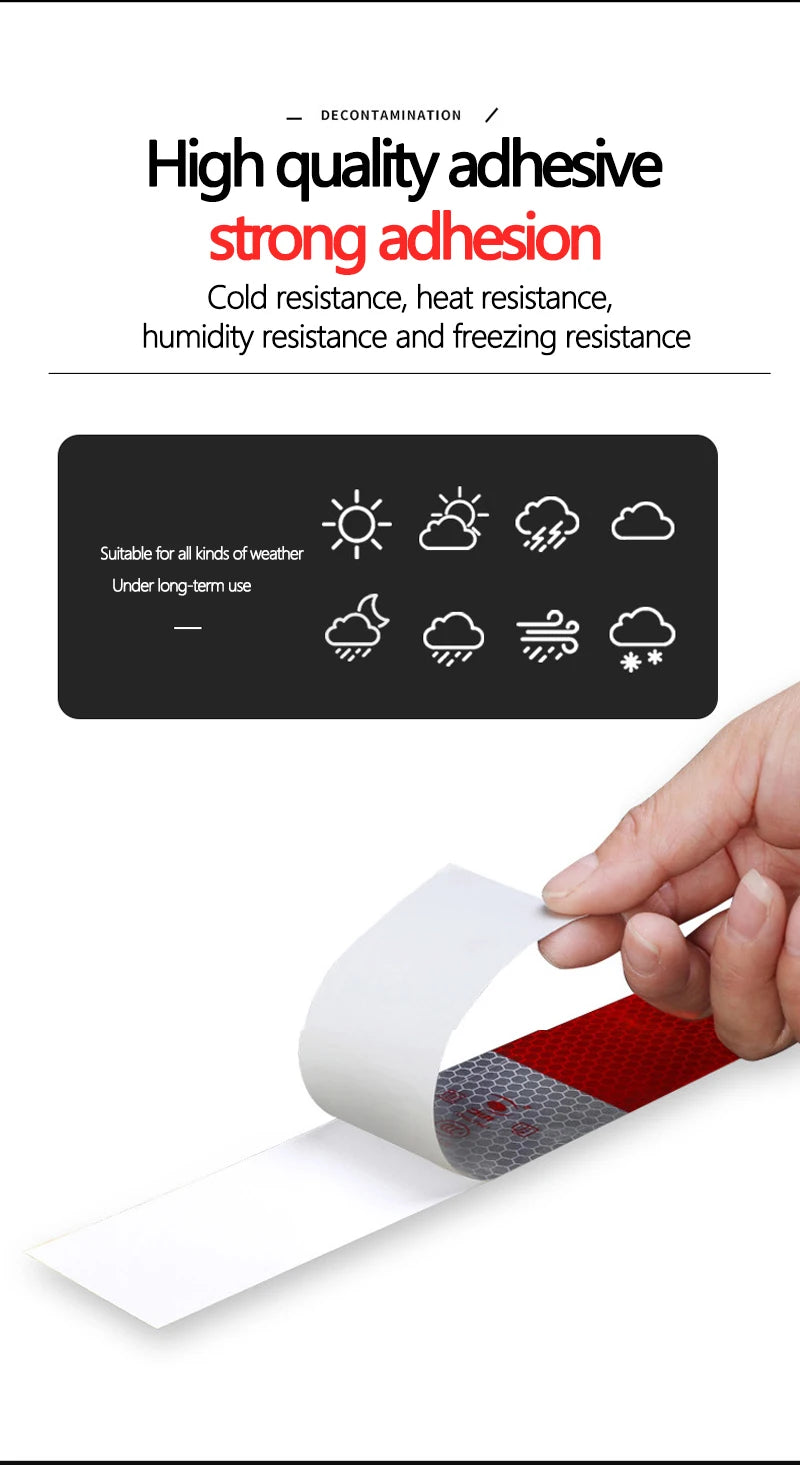 Truck Reflective Warning Sticker night Driving Reflective security Sticker Tail Warning Sticker for car Pickup truck lorry train