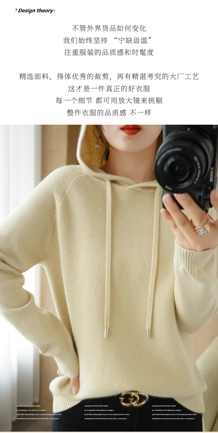 Hoodies und Sweatshirts Langarmpullover für Damen Wollkleidung Neuheiten Strickpullover Damenoberbekleidung Modeoberteile