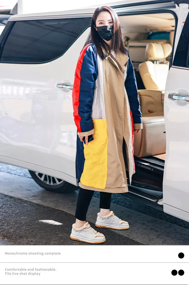 Leather Little White Shoes Women's Sneaker Winter New Warm Fluffy Versatile Sports Thick Baseplate Casual Ins Fashion