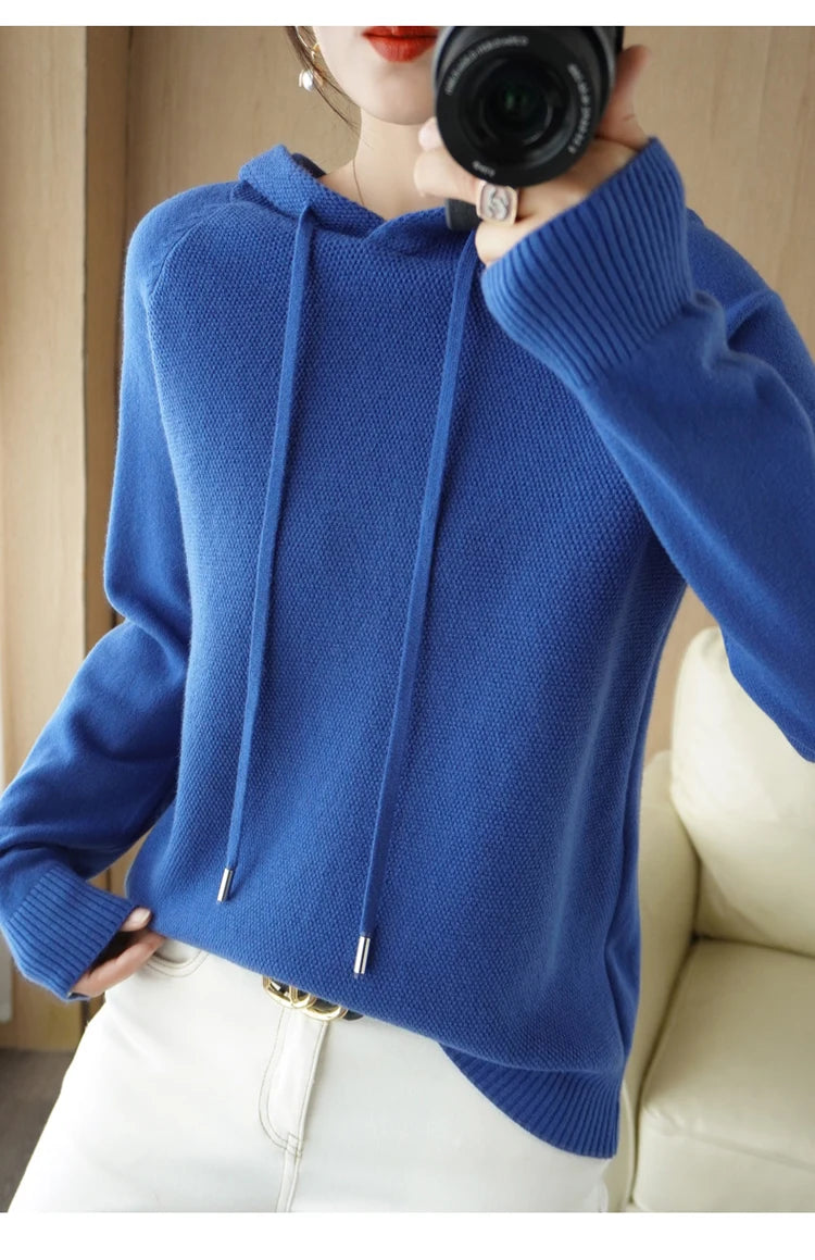 Hoodies und Sweatshirts Langarmpullover für Damen Wollkleidung Neuheiten Strickpullover Damenoberbekleidung Modeoberteile