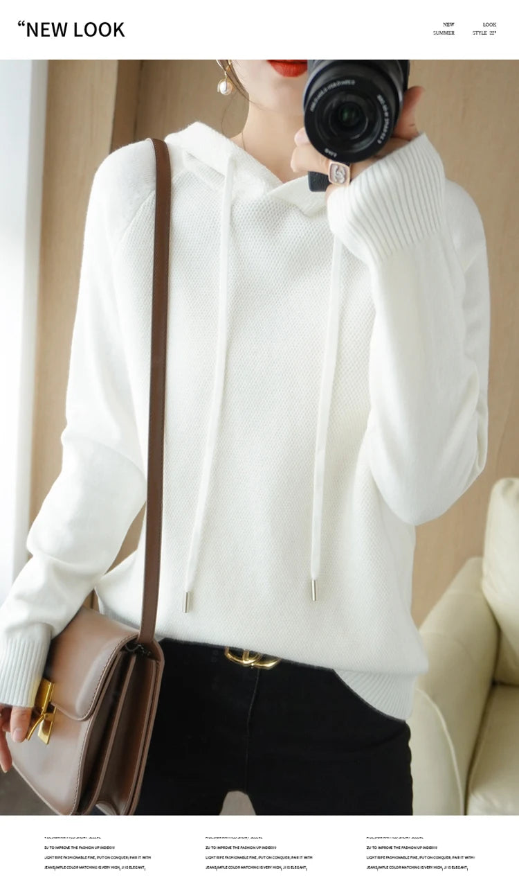 Hoodies und Sweatshirts Langarmpullover für Damen Wollkleidung Neuheiten Strickpullover Damenoberbekleidung Modeoberteile