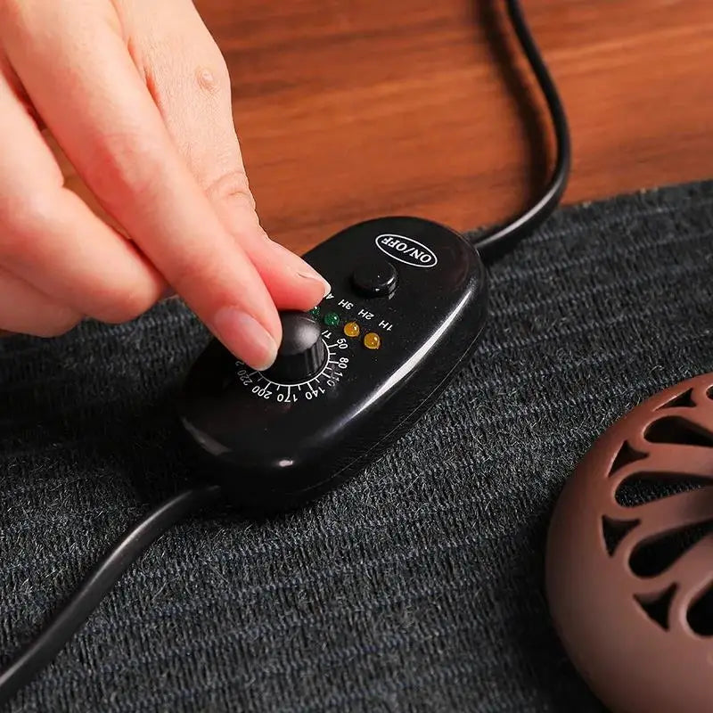 220V Enamel Electronic Incense Burner Timed Temperature Regulation Essential Oil Lamp Heating Electric Fumigating Furnace