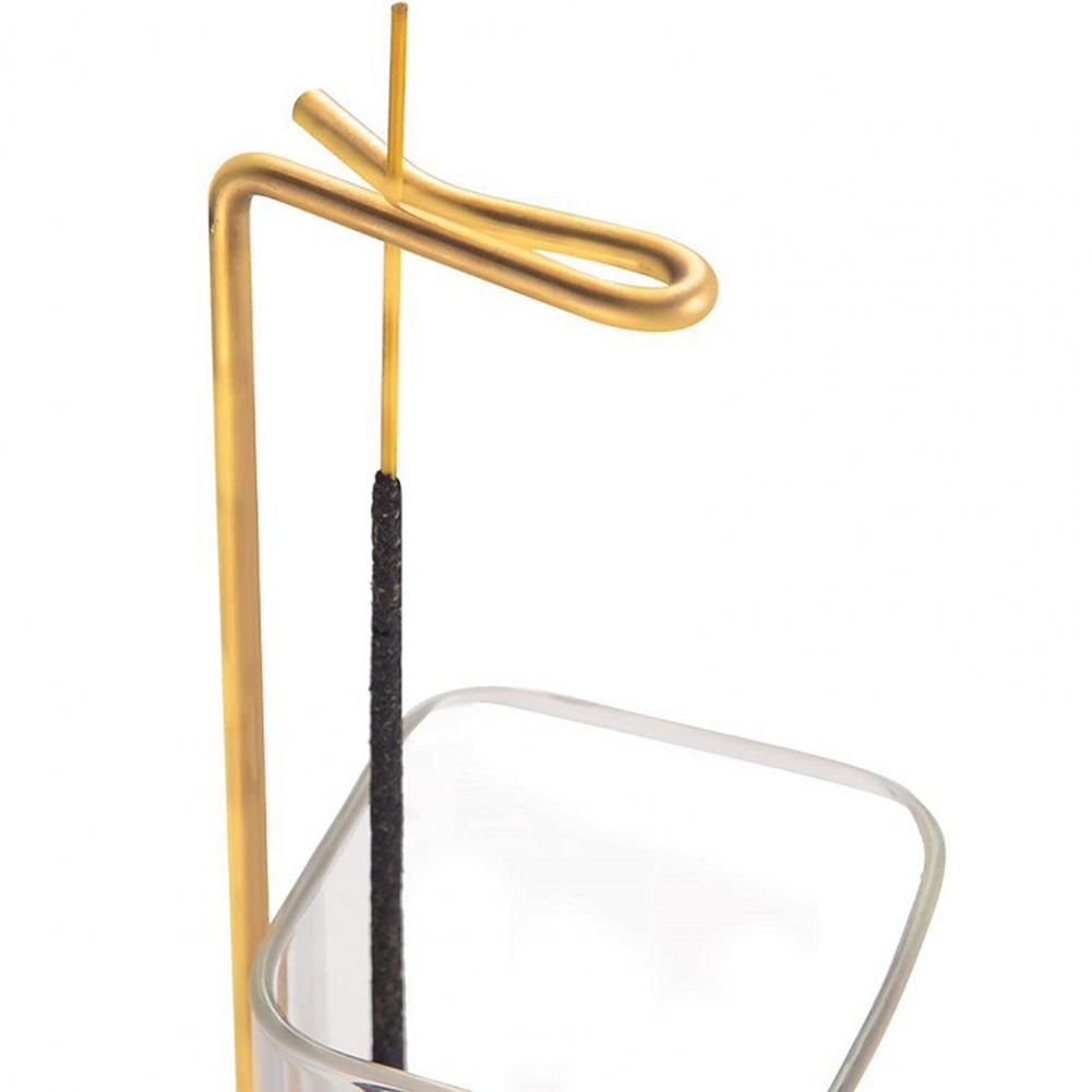 Modern Incense Burner With Glass Ash Catcher, Anti-ash Flying Incense Sticks Holder Wood Base For Home Decor Yoga Meditation