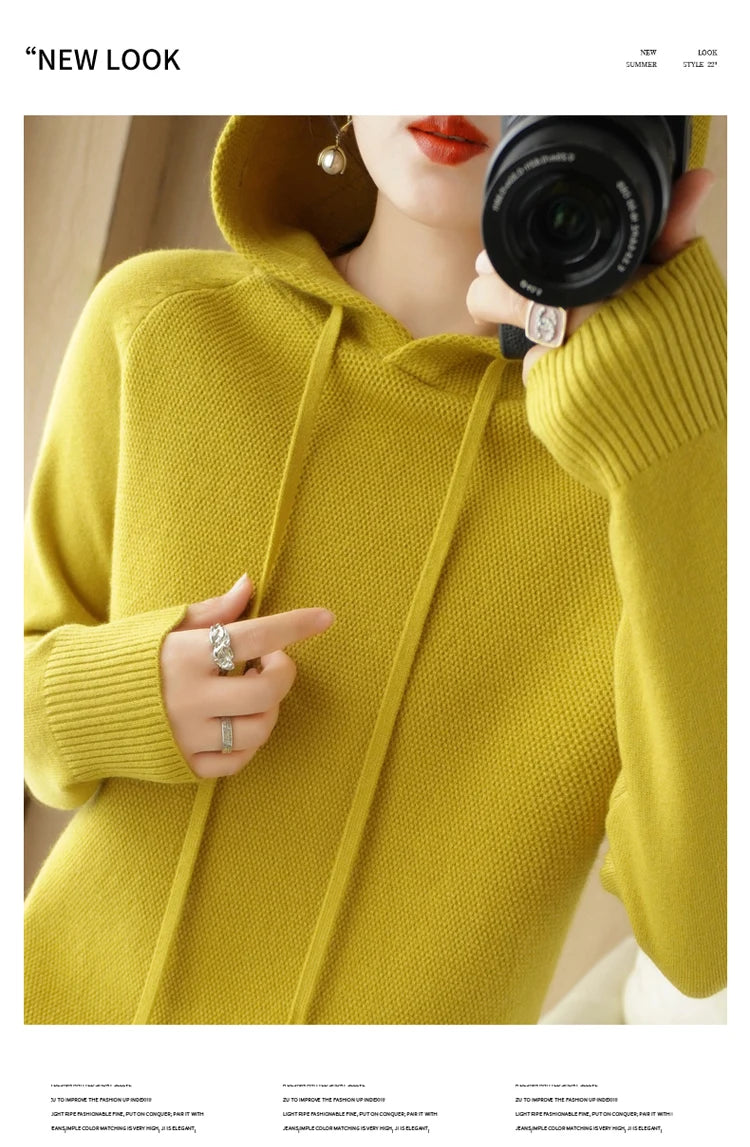 Hoodies und Sweatshirts Langarmpullover für Damen Wollkleidung Neuheiten Strickpullover Damenoberbekleidung Modeoberteile