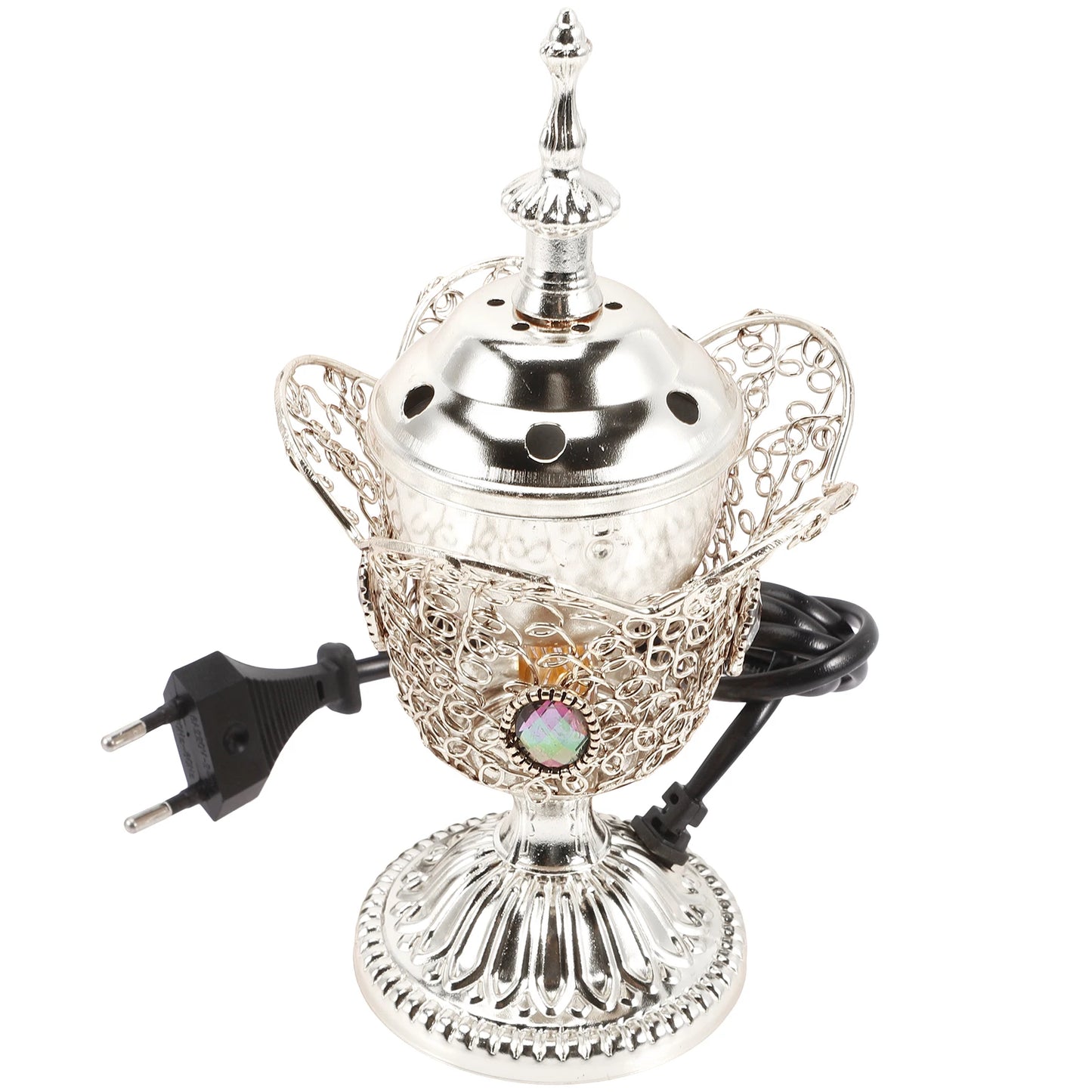 Electric Incense Burner Retro Censer Incense Burner Middle East Church Incense Burner Desktop Incense Burner (EU Plug)