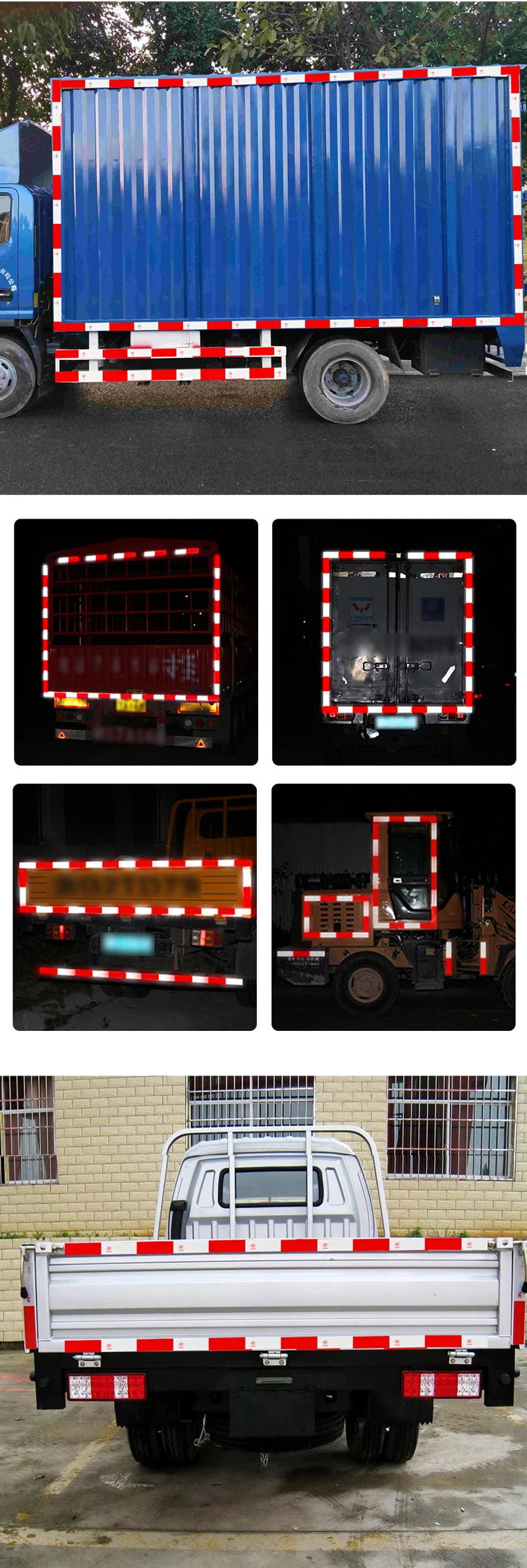 Truck Reflective Warning Sticker night Driving Reflective security Sticker Tail Warning Sticker for car Pickup truck lorry train