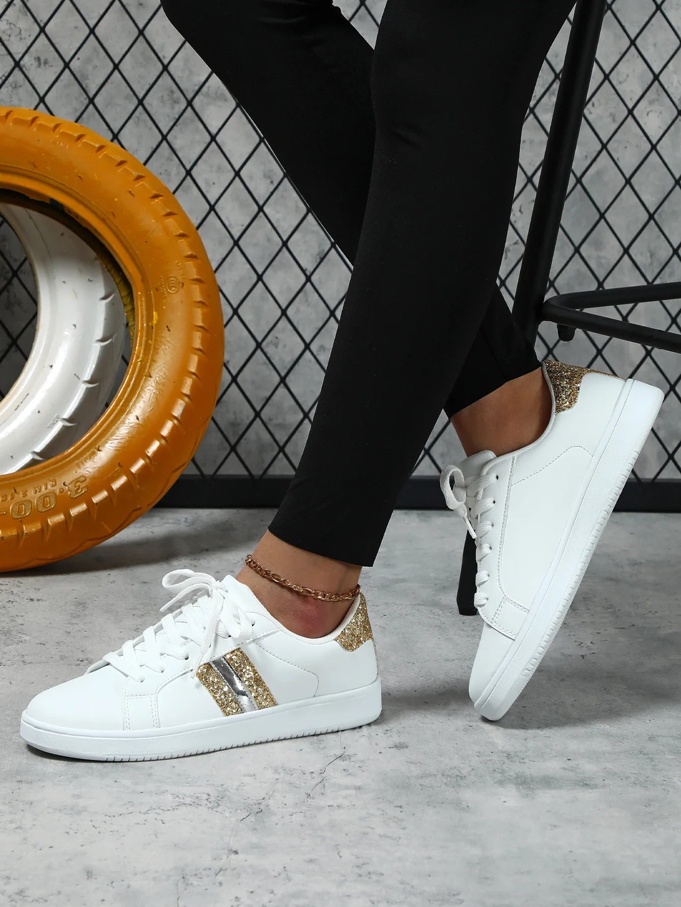 Women's Trend New Platform Skateboard Shoes Lovers Casual Flat Soft Soles Comfortable Outdoor Shoes