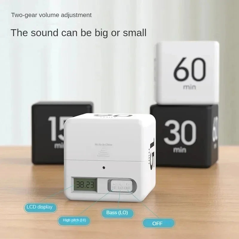 Schwerkraftsensor Flipping Timer Digital Timer Manueller Countdown Wecker Mechanischer Kochtimer Kochdusche Studie Stoppuhr