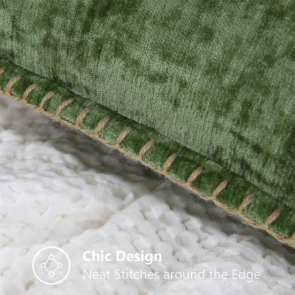 Blauer Chenille-Kissenbezug, 45 x 45, Kissenbezug, 30 x 50 cm, Sofa, dekorativer Kissenbezug, weicher Luxus für Wohnzimmer-Sofa-Dekoration