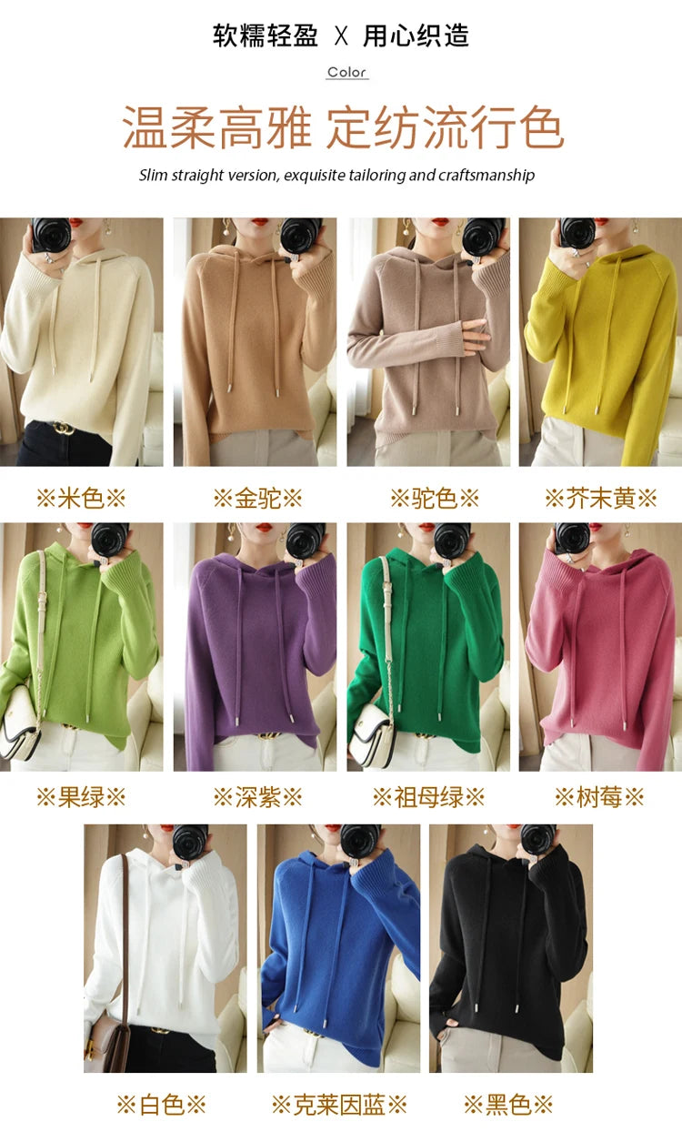 Hoodies und Sweatshirts Langarmpullover für Damen Wollkleidung Neuheiten Strickpullover Damenoberbekleidung Modeoberteile