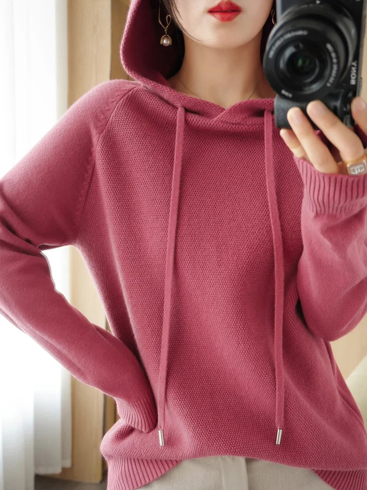 Hoodies und Sweatshirts Langarmpullover für Damen Wollkleidung Neuheiten Strickpullover Damenoberbekleidung Modeoberteile