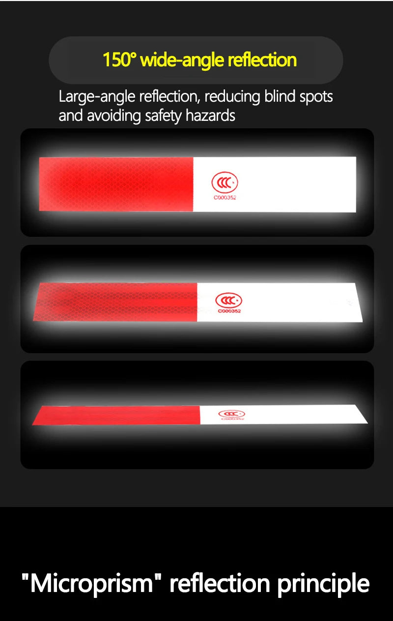 Truck Reflective Warning Sticker night Driving Reflective security Sticker Tail Warning Sticker for car Pickup truck lorry train