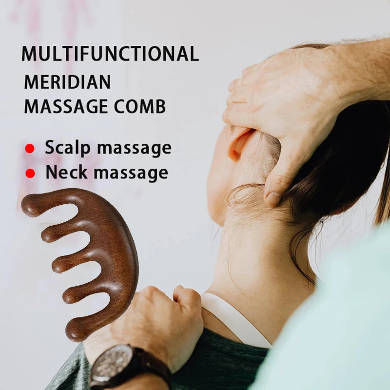 Massage Comb Head Massager Relaxing Five Tooth Comb Whale Comb Scalp Scraping Massager Body Massage Tool Plastics Metarial