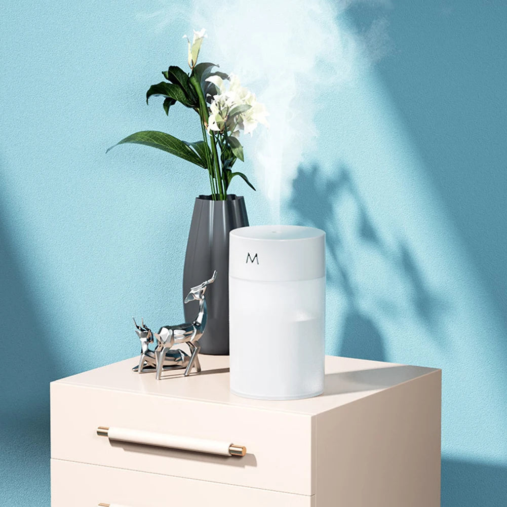 260ML Air Humidifier Ultrasonic Mini Aromatherapy Diffuser Portable Sprayer USB Essential Oil Atomizer LED Lamp for Home Car