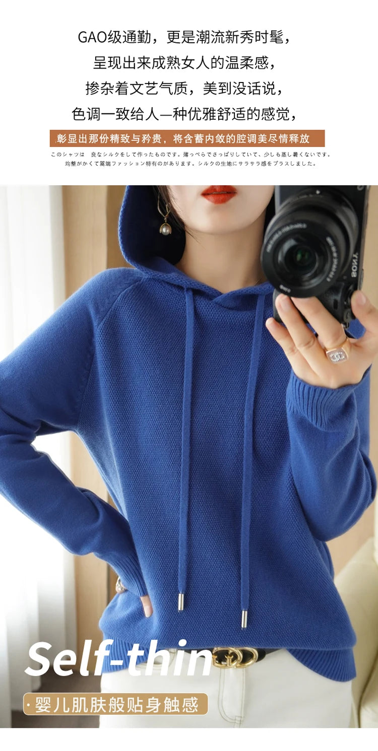 Hoodies und Sweatshirts Langarmpullover für Damen Wollkleidung Neuheiten Strickpullover Damenoberbekleidung Modeoberteile