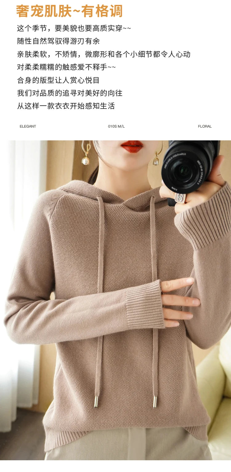 Hoodies und Sweatshirts Langarmpullover für Damen Wollkleidung Neuheiten Strickpullover Damenoberbekleidung Modeoberteile