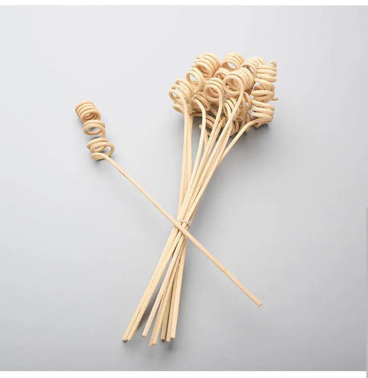 10pcs/lot Wavy Rattan Reed Fragrance Diffuser Replacement Refill Sticks DIY Handmade Home Decor Perfume Natural Essential Oil