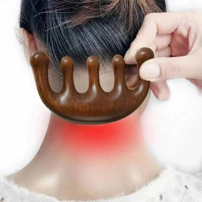 Massage Comb Head Massager Relaxing Five Tooth Comb Whale Comb Scalp Scraping Massager Body Massage Tool Plastics Metarial