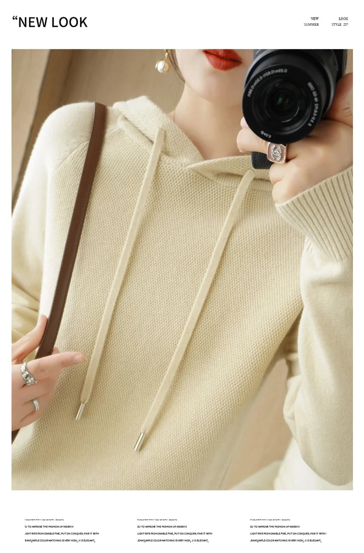 Hoodies und Sweatshirts Langarmpullover für Damen Wollkleidung Neuheiten Strickpullover Damenoberbekleidung Modeoberteile