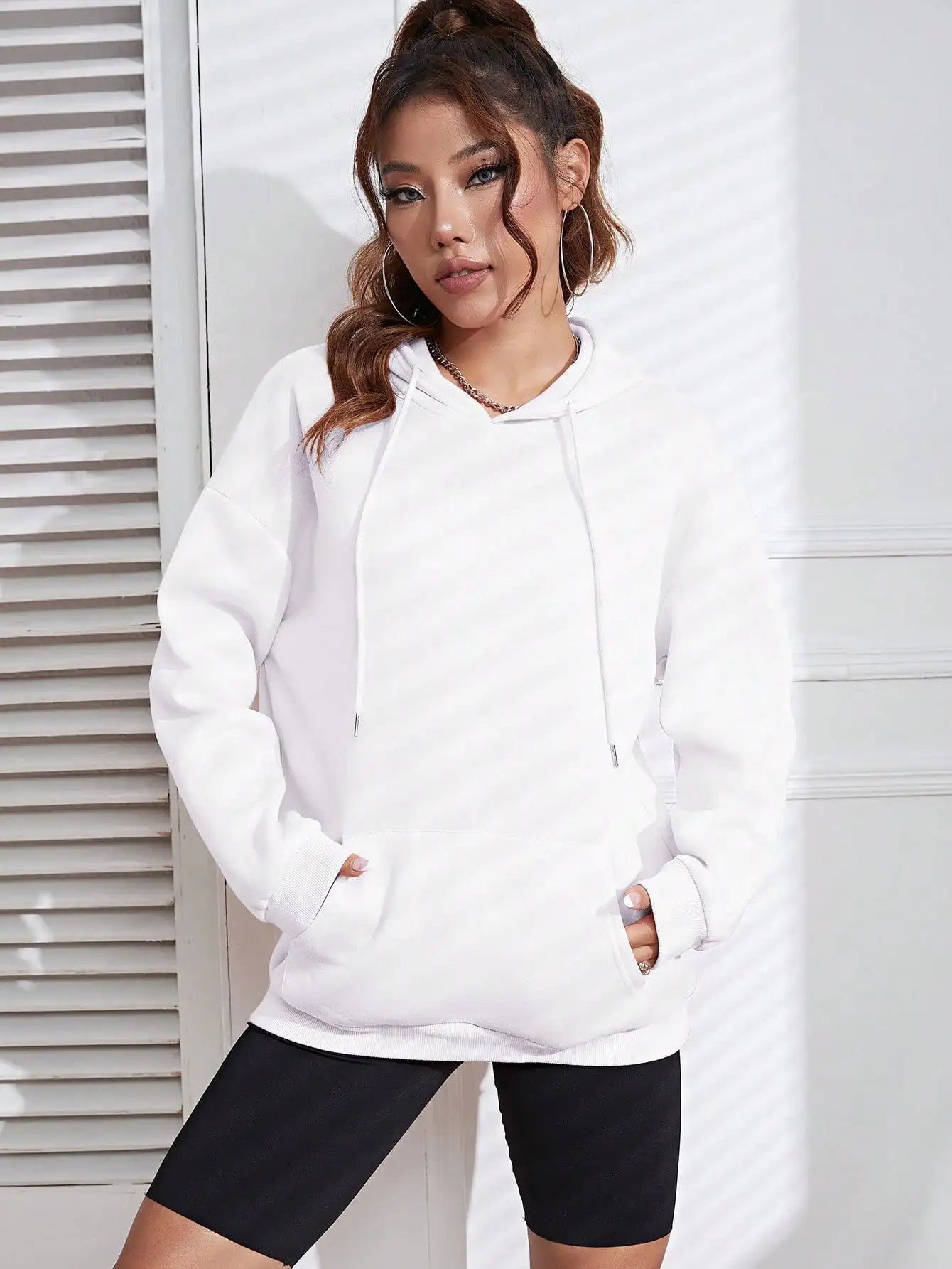 Kapuzenpullover mit Aufdruck „Blue Lightning Butterfly Creative Word“ für Damen, bequem, mit Tasche, lockere, weiche Kapuzenjacke, lässige Sportkleidung
