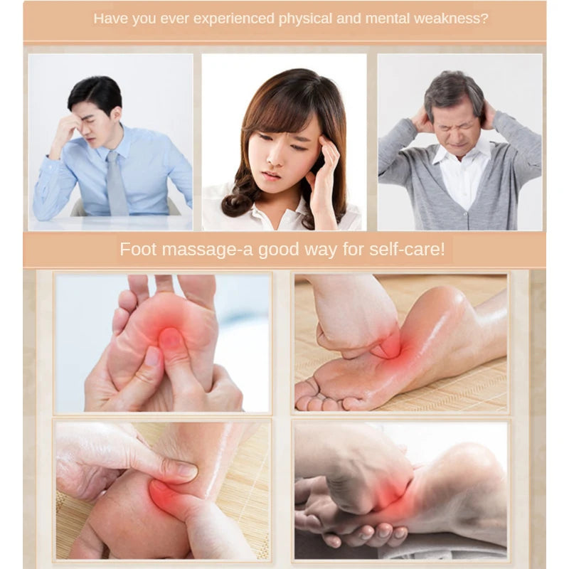 Foot Massager Massage Mat Sturdy Plastic Portable Home Reflexology Toe Acupressure Relax Massage Pain Stress Relief Tool Unisex