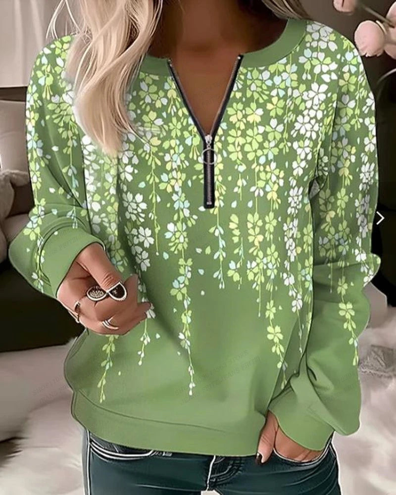 Schmetterling Hoodies Frauen Mode Zipper Hoodies Floral Sweatshirt Zip Up Hoodie Übergroßen Sudaderas Elegante Mäntel Frauen Sweats