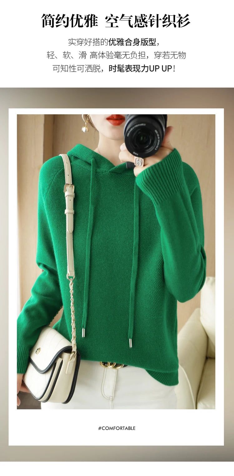 Hoodies und Sweatshirts Langarmpullover für Damen Wollkleidung Neuheiten Strickpullover Damenoberbekleidung Modeoberteile